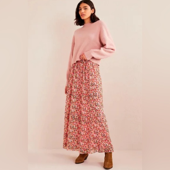 Boden Dresses & Skirts - Boden NWT Women's Ruffle Crinkle Long Maxi Dress flowy floral lined size 14